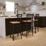 Flash Furniture , XU-DG697BLAD-BAR-NATW-GG, Restaurant Barstools