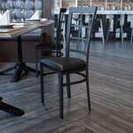 Flash Furniture , XU-DG6Q3BWIN-BLKV-GG, Restaurant Chairs