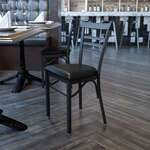 Flash Furniture , XU-DG6Q6B1LAD-BLKV-GG, Restaurant Chairs
