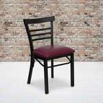 Flash Furniture , XU-DG6Q6B1LAD-BURV-GG, Restaurant Chairs