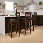 Flash Furniture , XU-DGW0005BARLAD-MAH-BLKV-GG, Restaurant Barstools