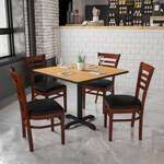 Flash Furniture , XU-DGW0005LAD-MAH-BLKV-GG, Restaurant Chairs