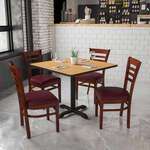 Flash Furniture , XU-DGW0005LAD-MAH-BURV-GG, Restaurant Chairs