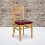 Flash Furniture , XU-DGW0005LAD-NAT-BURV-GG, Restaurant Chairs