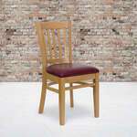 Flash Furniture , XU-DGW0008VRT-NAT-BURV-GG, Restaurant Chairs