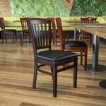 Flash Furniture , XU-DGW0008VRT-WAL-BLKV-GG, Restaurant Chairs
