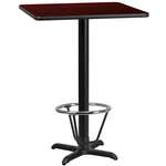 Flash Furniture , XU-MAHTB-2424-T2222B-3CFR-GG, Restaurant Tables
