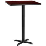 Flash Furniture , XU-MAHTB-2424-T2222B-GG, Restaurant Tables