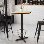 Flash Furniture , XU-NATTB-2424-T2222B-3CFR-GG, Restaurant Tables
