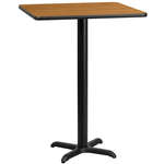 Flash Furniture , XU-NATTB-2424-T2222B-GG, Restaurant Tables