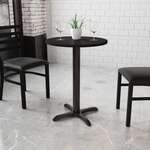 Flash Furniture , XU-RD-24-BLKTB-T2222-GG, Restaurant Tables