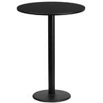 Flash Furniture , XU-RD-24-BLKTB-TR18B-GG, Restaurant Tables