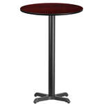 Flash Furniture , XU-RD-24-MAHTB-T2222B-GG, Restaurant Tables