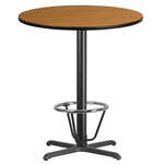 Flash Furniture , XU-RD-36-NATTB-T3030B-3CFR-GG, Restaurant Tables