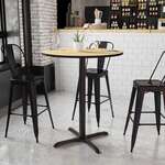 Flash Furniture , XU-RD-36-NATTB-T3030B-GG, Restaurant Tables