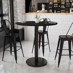 Flash Furniture , XU-RD-42-BLKTB-TR24B-GG, Restaurant Tables