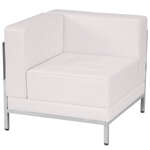 Flash Furniture , ZB-IMAG-LEFT-CORNER-WH-GG, Reception Furniture - Chairs