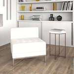 Flash Furniture , ZB-IMAG-MIDDLE-WH-GG, Reception Furniture - Chairs