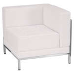 Flash Furniture , ZB-IMAG-RIGHT-CORNER-WH-GG, Reception Furniture - Chairs
