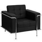 Flash Furniture , ZB-LESLEY-8090-CHAIR-BK-GG, Reception Furniture - Chairs