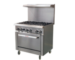 IKON COOKING , IR-6-36, Gas range - 6 burners with oven