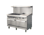 IKON COOKING , IR-6B-24TG-60, Range 60" - 6 burners - 24" T-stat griddle