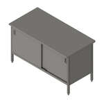 John Boos , EBSS6-3072, Work Table, Cabinet Base Sliding Doors