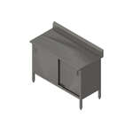 John Boos , EBSS6R5-2448, Work Table, Cabinet Base Sliding Doors