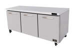 Kool-It , KUCR-72-3, Refrigerator, Undercounter, Reach-In