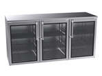 Krowne Metal , BR72L-KSS-LRL, Refrigeration- Remote Back Bar Cooler