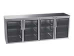 Krowne Metal , BR96L-KSS-LRLR, Refrigeration- Remote Back Bar Cooler