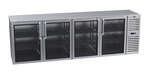 Krowne Metal , BS108R-KNS-LLLL, Refrigeration- Self-Contained Back Bar Cooler