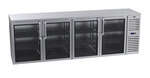Krowne Metal , BS108R-KSS-RLLL, Refrigeration- Self-Contained Back Bar Cooler