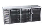 Krowne Metal , BS84L-KNS-LRL, Refrigeration- Self-Contained Back Bar Cooler