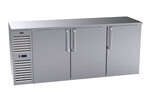 Krowne Metal , BS84L-SSS-LRL, Refrigeration- Self-Contained Back Bar Cooler