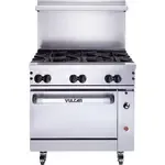 Vulcan 36C-6BP, Range, 36" Restaurant, Gas